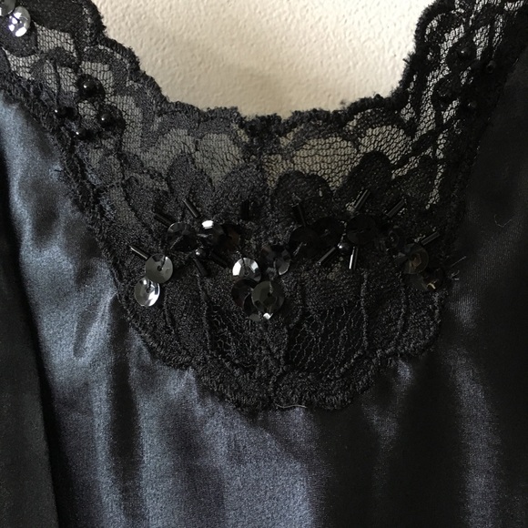 SOLD! Victoria’s Secret gold label black chemise - Picture 3 of 7